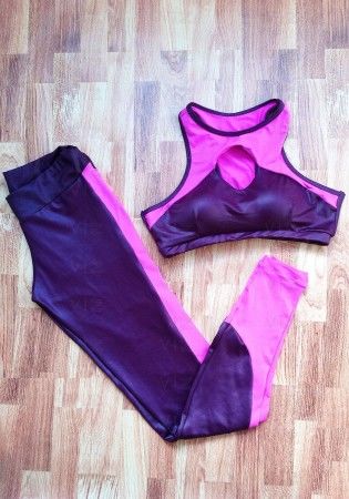 Conjunto Roxo e Rosa